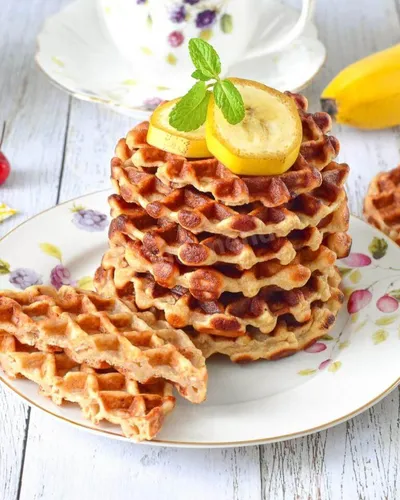 Viennese waffles scanned for calories